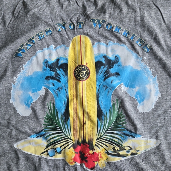 🌴 Caribbean Joe Island Supply Co. Long Sleeve Gray Performance Tee - Picture 7 of 9